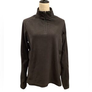 Alpine Design Black Quarter-Zip Fleece Sweatshirt Size L